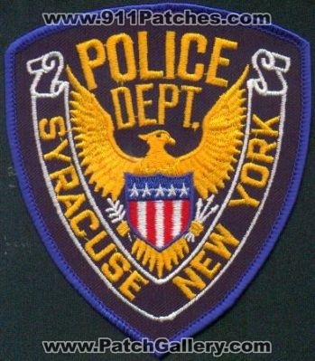 Syracuse Police Dept
Thanks to EmblemAndPatchSales.com for this scan.
Keywords: new york department