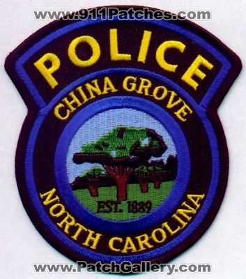 China Grove Police
Thanks to EmblemAndPatchSales.com for this scan.
Keywords: north carolina
