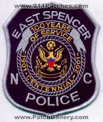 East Spencer Police 100 Years
Thanks to EmblemAndPatchSales.com for this scan.
Keywords: north carolina