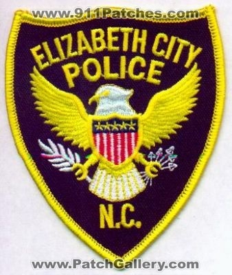 Elizabeth City Police
Thanks to EmblemAndPatchSales.com for this scan.
Keywords: north carolina