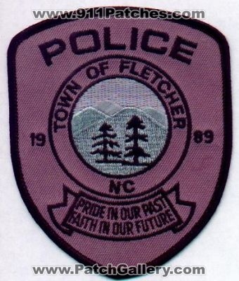 Fletcher Police
Thanks to EmblemAndPatchSales.com for this scan.
Keywords: north carolina town of