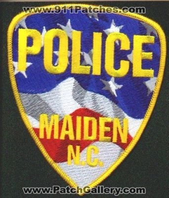 Maiden Police
Thanks to EmblemAndPatchSales.com for this scan.
Keywords: north carolina