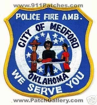 Medford Police Fire Ambulance (Oklahoma)
Thanks to apdsgt for this scan.
Keywords: city of amb.