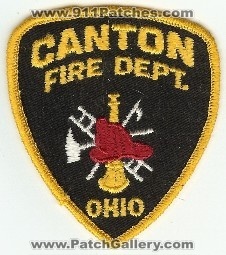 Canton Fire Dept
Thanks to PaulsFirePatches.com for this scan.
Keywords: ohio department