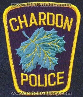 Chardon Police
Thanks to EmblemAndPatchSales.com for this scan.
Keywords: ohio