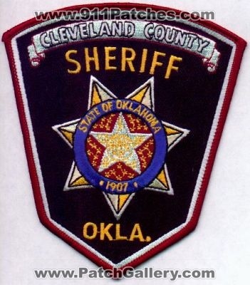 Cleveland County Sheriff
Thanks to EmblemAndPatchSales.com for this scan.
Keywords: oklahoma