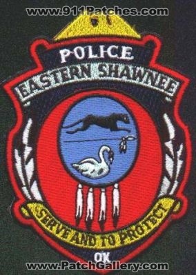 Eastern Shawnee Police
Thanks to EmblemAndPatchSales.com for this scan.
Keywords: oklahoma