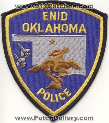 Enid Police
Thanks to EmblemAndPatchSales.com for this scan.
Keywords: oklahoma