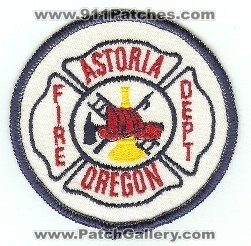 Astoria Fire Dept
Thanks to PaulsFirePatches.com for this scan.
Keywords: oregon department
