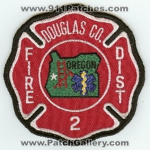 Douglas County Fire District 2 (Oregon)
Thanks to PaulsFirePatches.com for this scan.
Keywords: co. dist. number no. #2 department dept.