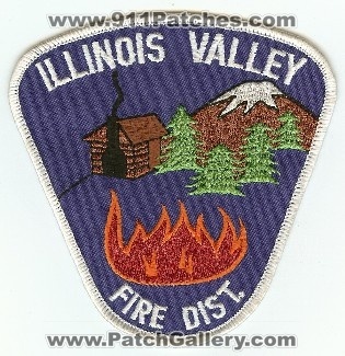 Illinois Valley Fire Dist
Thanks to PaulsFirePatches.com for this scan.
Keywords: oregon district