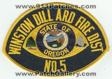 Winston Dillard Fire Dist No 5
Thanks to PaulsFirePatches.com for this scan.
Keywords: oregon district number
