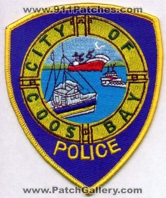 Coos Bay Police
Thanks to EmblemAndPatchSales.com for this scan.
Keywords: oregon city of