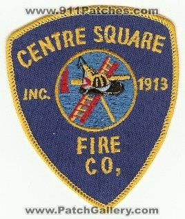 Centre Square Fire Co
Thanks to PaulsFirePatches.com for this scan.
Keywords: pennsylvania company