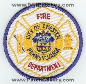 Chester Fire Department
Thanks to PaulsFirePatches.com for this scan.
Keywords: pennsylvania city of