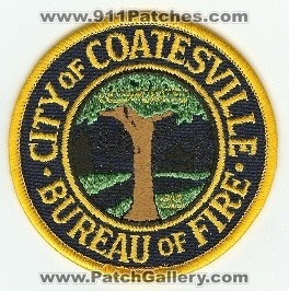 Coatesville Bureau of Fire
Thanks to PaulsFirePatches.com for this scan.
Keywords: pennsylvania city of