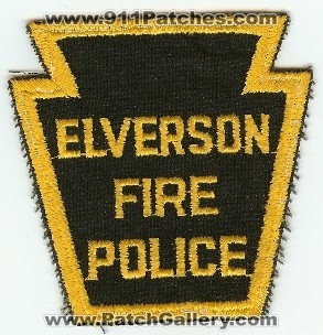 Elverson Fire Police
Thanks to PaulsFirePatches.com for this scan.
Keywords: pennsylvania