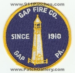 Gap Fire Co
Thanks to PaulsFirePatches.com for this scan.
Keywords: pennsylvania company