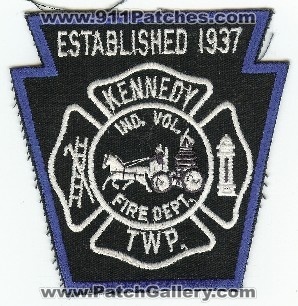 Kennedy Twp Ind Vol Fire Dept
Thanks to PaulsFirePatches.com for this scan.
Keywords: pennsylvania independent volunteer department