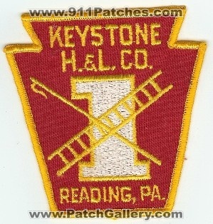 Keystone H & L Co 1
Thanks to PaulsFirePatches.com for this scan.
Keywords: pennsylvania hook ladder company reading