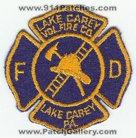 Lake Carey Vol Fire Co
Thanks to PaulsFirePatches.com for this scan.
Keywords: pennsylvania volunteer company