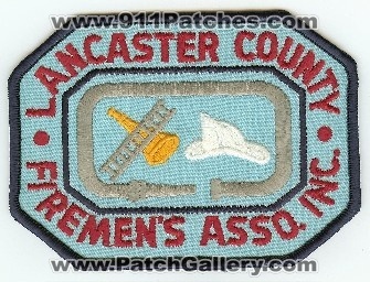 Lancaster County Firemen's Asso Inc
Thanks to PaulsFirePatches.com for this scan.
Keywords: pennsylvania firemens association