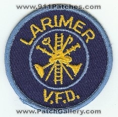 Larimer VFD
Thanks to PaulsFirePatches.com for this scan.
Keywords: pennsylvania v.f.d. volunteer fire department