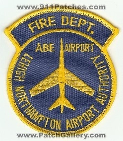 Lehigh Northampton Airport Authority Fire Dept
Thanks to PaulsFirePatches.com for this scan.
Keywords: pennsylvania department