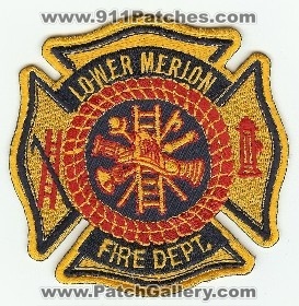Lower Merion Fire Dept
Thanks to PaulsFirePatches.com for this scan.
Keywords: pennsylvania department