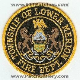 Lower Merion Township Fire Dept
Thanks to PaulsFirePatches.com for this scan.
Keywords: pennsylvania department of