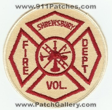 Shrewsbury Vol Fire Dept
Thanks to PaulsFirePatches.com for this scan.
Keywords: pennsylvania volunteer department