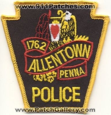 Allentown Police
Thanks to EmblemAndPatchSales.com for this scan.
Keywords: pennsylvania