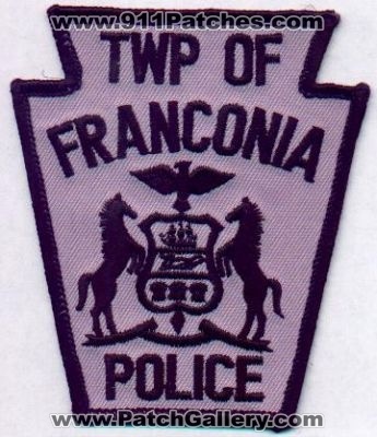 Franconia Twp Police
Thanks to EmblemAndPatchSales.com for this scan.
Keywords: pennsylvania township of