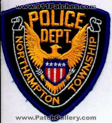 Northampton Township Police Dept
Thanks to EmblemAndPatchSales.com for this scan.
Keywords: pennsylvania department