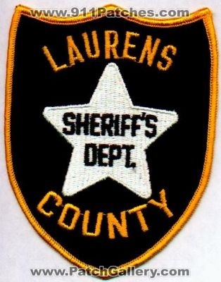 Laurens County Sheriff's Dept
Thanks to EmblemAndPatchSales.com for this scan.
Keywords: south carolina sheriffs department