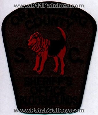 Orangeburg County Sheriff's Office Bloodhounds
Thanks to EmblemAndPatchSales.com for this scan.
Keywords: south carolina sheriffs k-9 k9