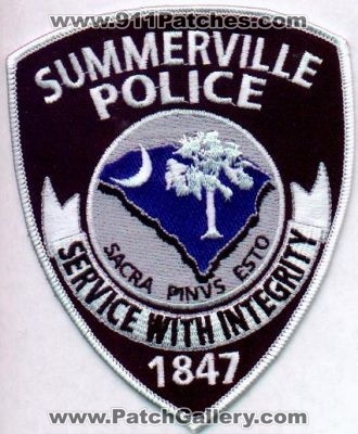 Summerville Police
Thanks to EmblemAndPatchSales.com for this scan.
Keywords: south carolina