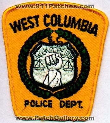 West Columbia Police Dept
Thanks to EmblemAndPatchSales.com for this scan.
Keywords: south carolina department