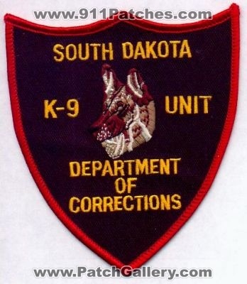 South Dakota Department of Correction K-9 Unit
Thanks to EmblemAndPatchSales.com for this scan.
Keywords: doc k9