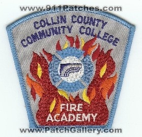 Collin County Community College Fire Academy
Thanks to PaulsFirePatches.com for this scan.
Keywords: texas