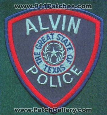Alvin Police
Thanks to EmblemAndPatchSales.com for this scan.
Keywords: texas