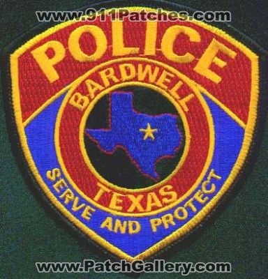 Bardwell Police
Thanks to EmblemAndPatchSales.com for this scan.
Keywords: texas
