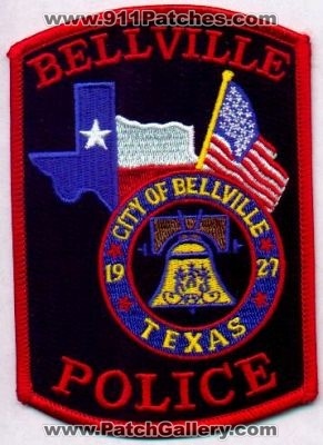 Bellville Police
Thanks to EmblemAndPatchSales.com for this scan.
Keywords: texas city of