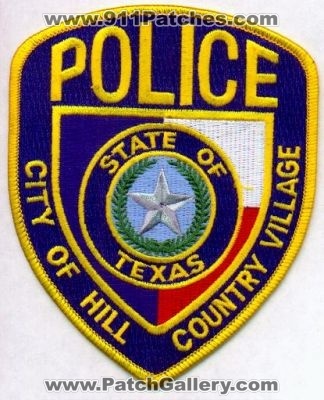 Hill Country Village Police
Thanks to EmblemAndPatchSales.com for this scan.
Keywords: texas city of