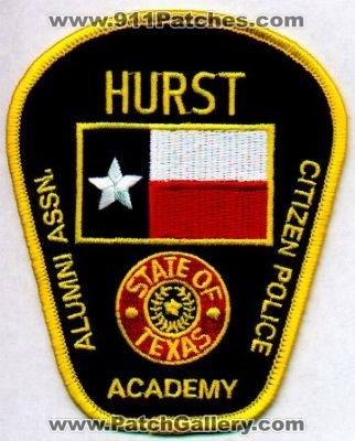 Hurst Academy Alumni Assn Citizen Police
Thanks to EmblemAndPatchSales.com for this scan.
Keywords: texas association