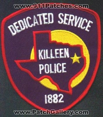 Killeen Police
Thanks to EmblemAndPatchSales.com for this scan.
Keywords: texas
