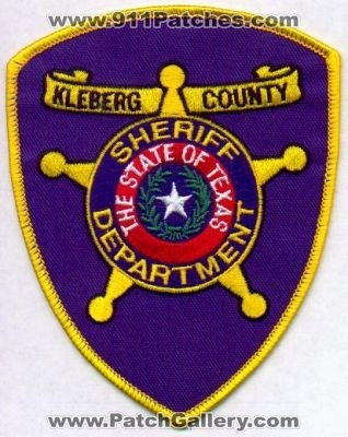Kleberg County Sheriff Department
Thanks to EmblemAndPatchSales.com for this scan.
Keywords: texas