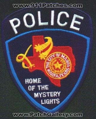 Marfa Police
Thanks to EmblemAndPatchSales.com for this scan.
Keywords: texas