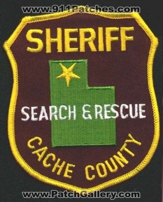 Cache County Sheriff Search & Rescue
Thanks to EmblemAndPatchSales.com for this scan.
Keywords: utah sar