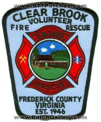 Clear Brook Volunteer Fire Engine Rescue (Virginia)
Scan By: PatchGallery.com
Keywords: frederick county